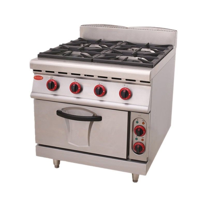 Four Burner Gas Range Oven With Splash-back